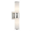 Beaumont Lane Transitional 2-Light Metal Wall Sconce in Polished Nickel