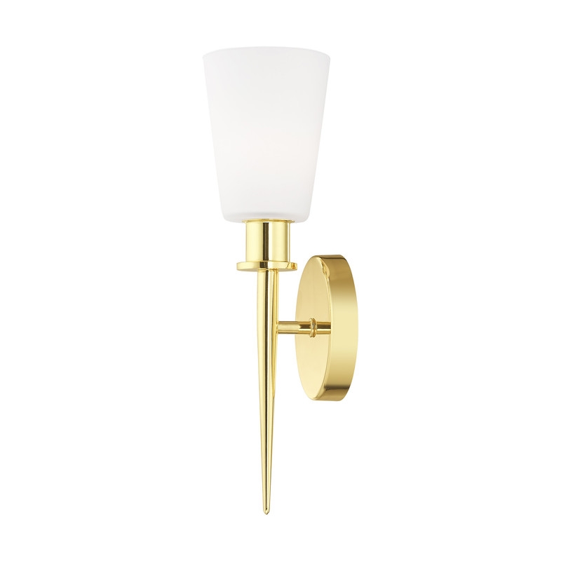 Beaumont Lane Contemporary ADA Wall Sconce in Polished Brass