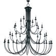 Beaumont Lane Contemporary 38 Light Grand Chandelier in Bronze