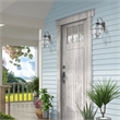Beaumont Lane Contemporary 2 Light Outdoor Wall Lantern in Charcoal
