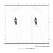 Beaumont Lane Traditional 3-Light Metal Outdoor Wall Lantern in Textured White