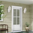 Beaumont Lane Traditional 3-Light Metal Outdoor Wall Lantern in Textured White