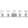 Beaumont Lane Contemporary 5 Light Bath Vanity Light in Polished Chrome