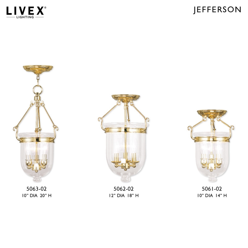 Beaumont Lane Contemporary 3 Light Polished Brass Chain Lantern