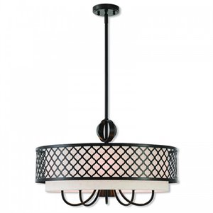Beaumont Lane Contemporary 6 Light Pendant Light in English Bronze