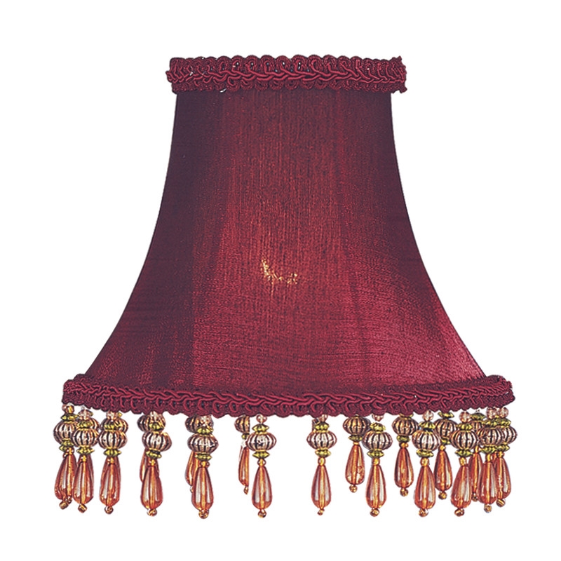 Beaumont Lane Contemporary Polyester One Light Red Lamp Shade