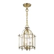 Beaumont Lane Contemporary 3 Light Antique Brass Chain Hang/Ceiling Mount