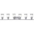 Beaumont Lane Contemporary 6 Light Bath Vanity Light in Polished Chrome