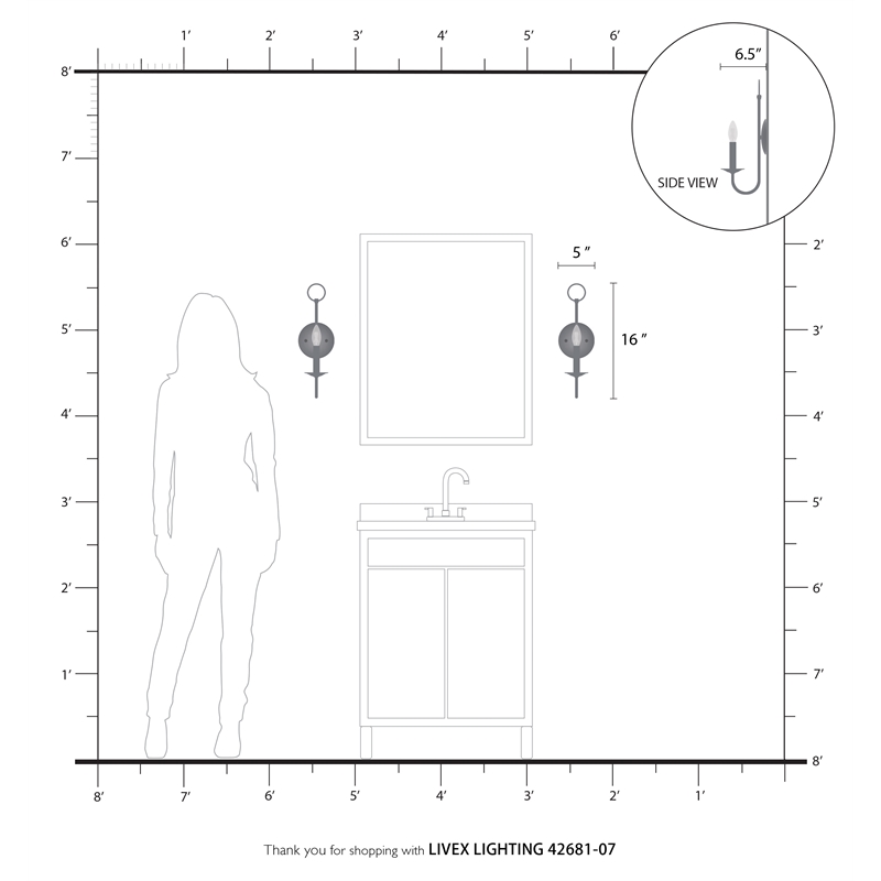 Beaumont Lane Contemporary 1-Light Metal Wall Sconce in Bronze