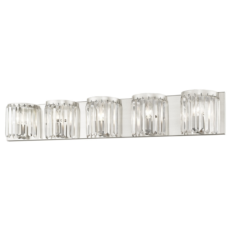 Beaumont Lane Contemporary Bath Light in Brushed Brushed Nickel