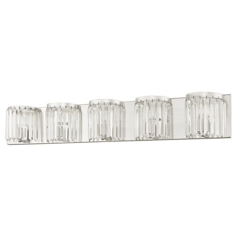 Beaumont Lane Contemporary Bath Light in Brushed Brushed Nickel