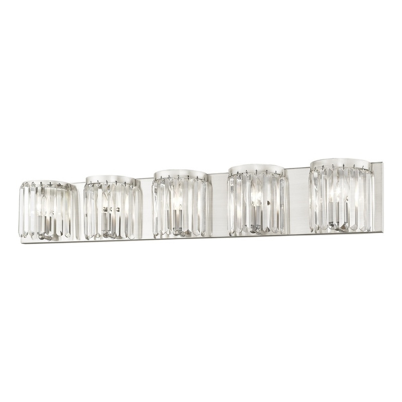 Beaumont Lane Contemporary Bath Light in Brushed Brushed Nickel