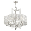Beaumont Lane Contemporary Steel Chandelier in Brushed Nickel