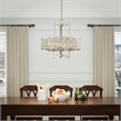 Beaumont Lane Contemporary Steel Chandelier in Brushed Nickel