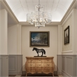 Beaumont Lane Contemporary Steel Chandelier in Brushed Nickel