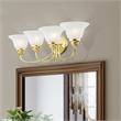 Beaumont Lane Contemporary Steel Bath Light in Polished Brass