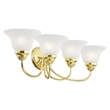 Beaumont Lane Contemporary Steel Bath Light in Polished Brass