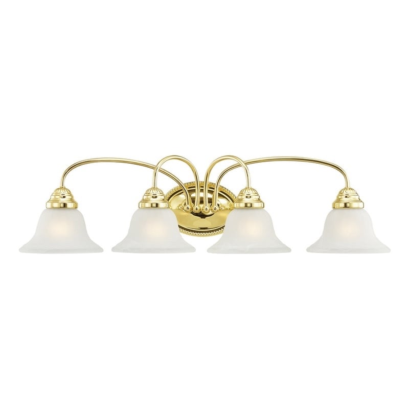 Beaumont Lane Contemporary Steel Bath Light in Polished Brass