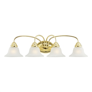 Beaumont Lane Contemporary Steel Bath Light in Polished Brass