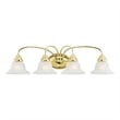 Beaumont Lane Contemporary Steel Bath Light in Polished Brass
