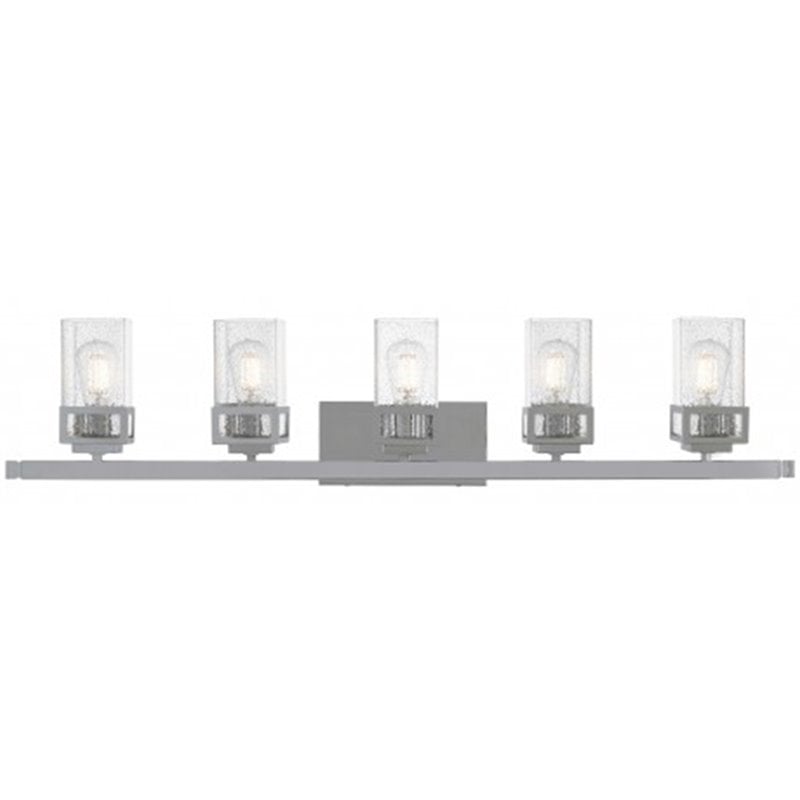 Beaumont Lane Contemporary 5 Light Bath Vanity Light in Polished Chrome