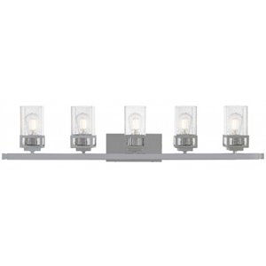 Beaumont Lane Contemporary 5 Light Bath Vanity Light in Polished Chrome