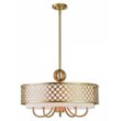 Beaumont Lane Contemporary 6 Light Pendant Light in Soft Gold