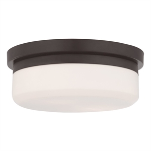 Beaumont Lane Contemporary Steel 2 Light Bronze Ceiling Mount