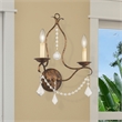 Beaumont Lane Contemporary 2 Light Venetian Golden Bronze Wall Sconce