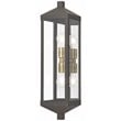Beaumont Lane Contemporary 2 Light Outdoor Wall Lantern in Bronze