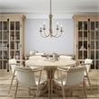 Beaumont Lane Contemporary 5 Light Chandelier in Antique Brass
