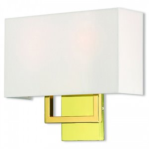 Beaumont Lane Contemporary 2 Light ADA Wall Sconce in Polished Brass