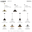 Beaumont Lane Contemporary 1-Light Metal Single Pendant in Black