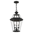 Beaumont Lane Contemporary Brass 3 Light Black Outdoor Lantern