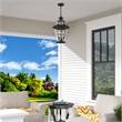 Beaumont Lane Contemporary Brass 3 Light Black Outdoor Lantern