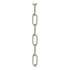 Beaumont Lane Contemporary Polished Nickel 3' Heavy Duty Decorative Chain