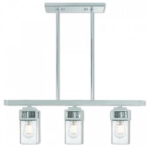 Beaumont Lane Contemporary 3 Light Linear Chandelier in Polished Chrome