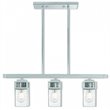 Beaumont Lane Contemporary 3 Light Linear Chandelier in Polished Chrome
