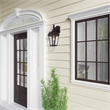 Beaumont Lane Contemporary Aluminum Outdoor Wall Lantern in Bronze