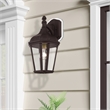 Beaumont Lane Contemporary Aluminum Outdoor Wall Lantern in Bronze