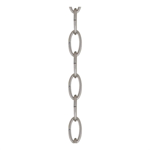 Beaumont Lane Contemporary Brushed Nickel 3' Heavy Duty Decorative Chain