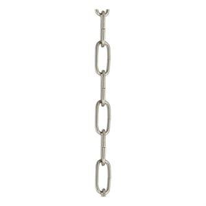 Beaumont Lane Contemporary Polished Nickel 3' Standard Decorative Chain