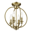 Beaumont Lane Contemporary Convertible Chain Hang/Ceiling Mount