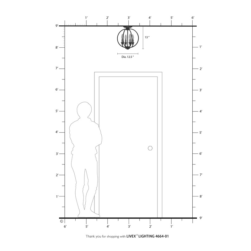 Beaumont Lane Contemporary Convertible Chain Hang/Ceiling Mount
