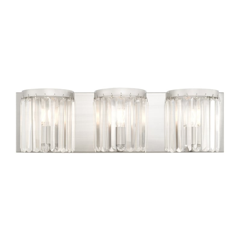 Beaumont Lane Contemporary Bath Light in Brushed Brushed Nickel