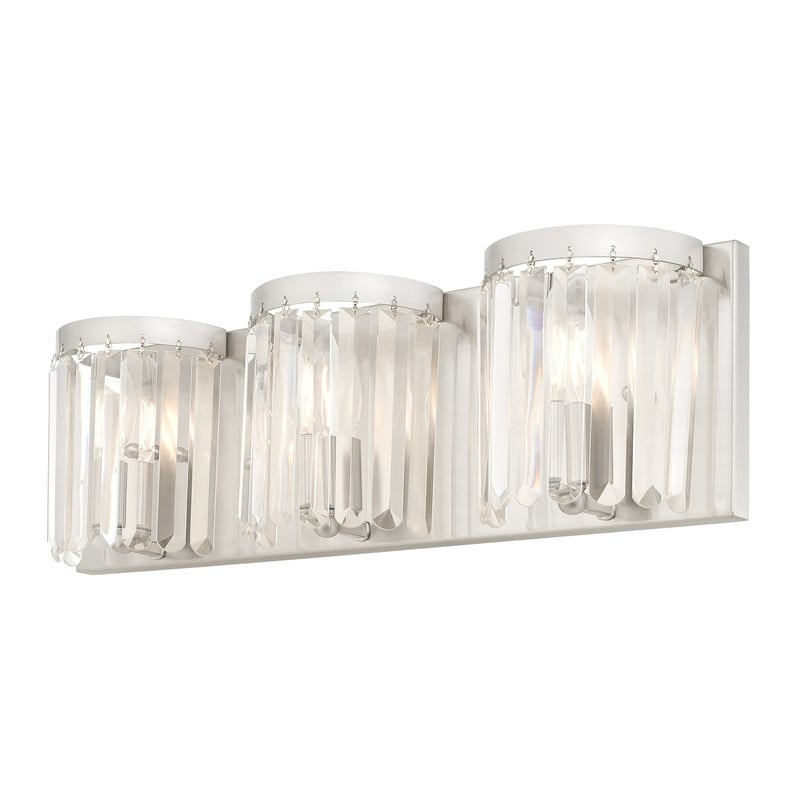 Beaumont Lane Contemporary Bath Light in Brushed Brushed Nickel