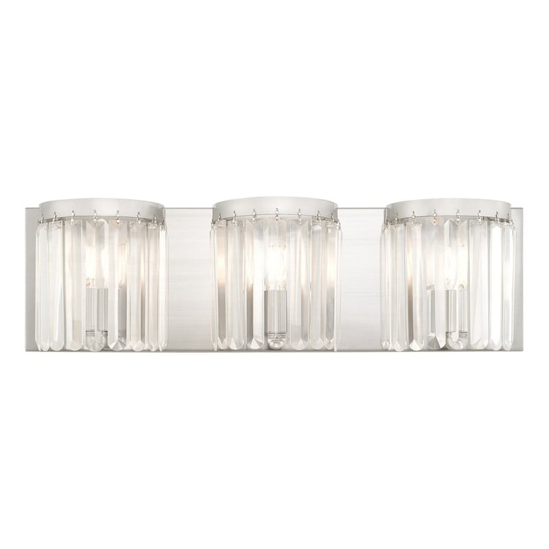 Beaumont Lane Contemporary Bath Light in Brushed Brushed Nickel