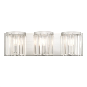 Beaumont Lane Contemporary Bath Light in Brushed Brushed Nickel