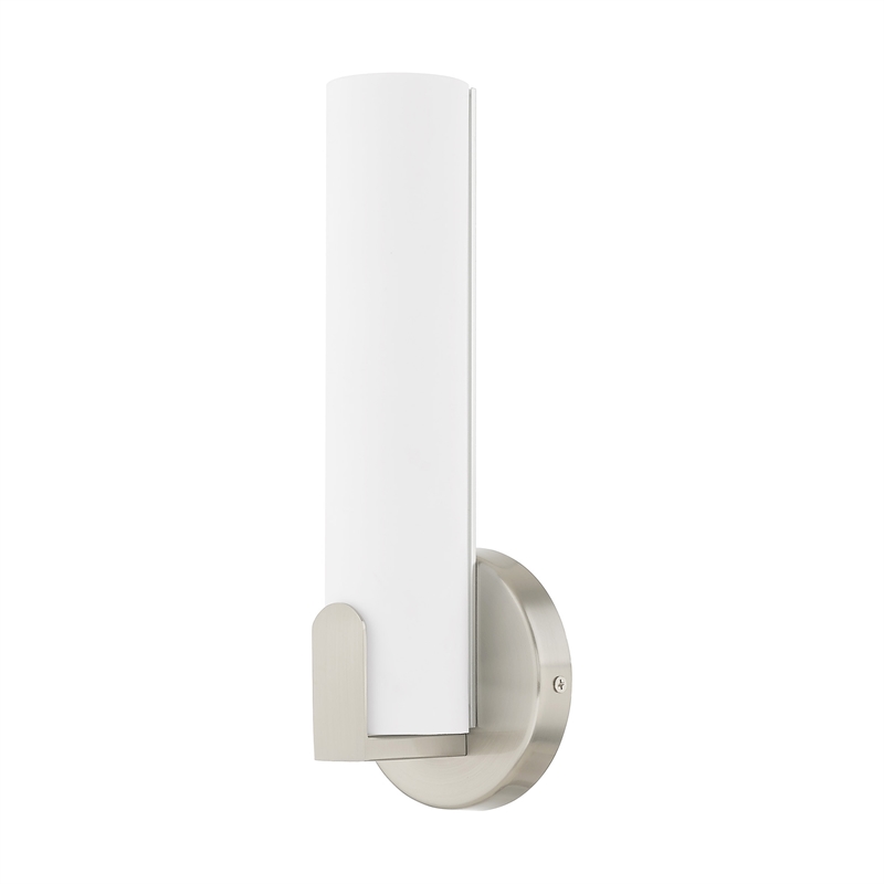 Beaumont Lane Contemporary 8W LED Metal ADA Wall Sconce in Brushed Nickel