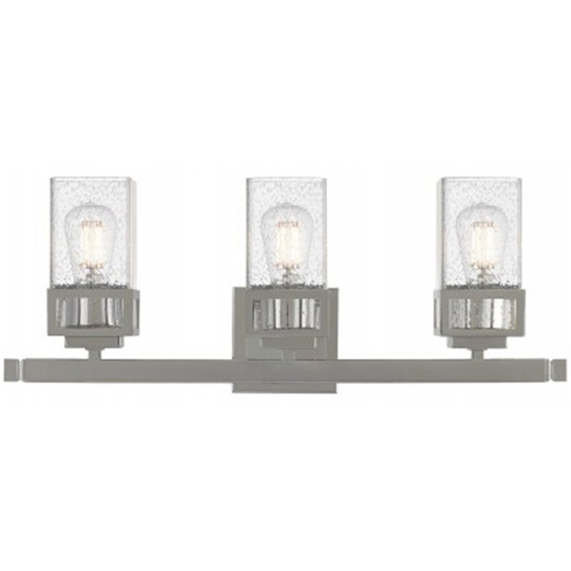 Beaumont Lane Contemporary 3 Light Bath Vanity Light in Polished Chrome